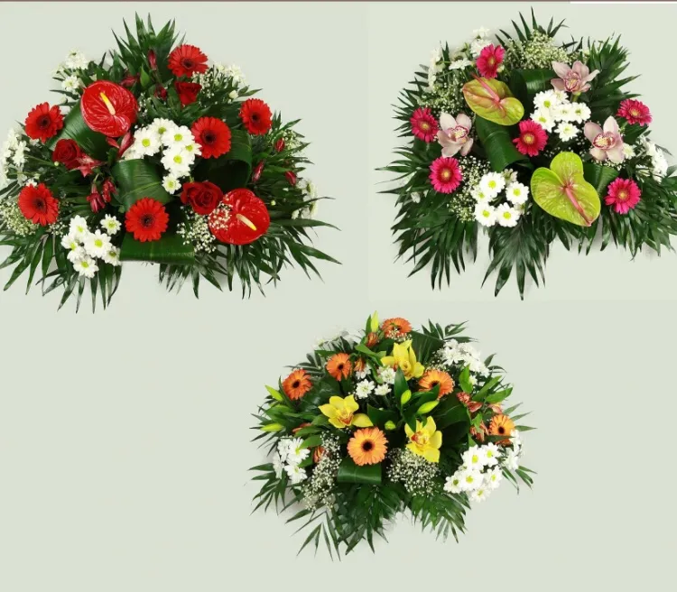 Corona de flores funerarias y condolencias — Flores Helmántica Salamanca